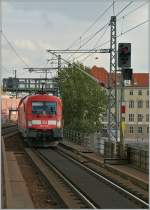 DB 182 005 is leaving the Alexenaderplatz Station in Berlin.
17.09.2012