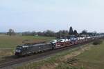 On 20 March 2024 DB Cargo 189 098 hauls the Sloe-bound FORD train through Praest.