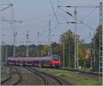 The ET 442 037 is arriving at Rostock.