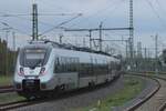 S-Bahn 1442 115 quits Halle (Saale) Hbf on a grey 7 May 2024.