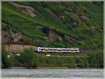 A Trans regio unit is running through the Rhine gorge near Boppard on June 24th, 2011.