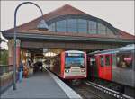 . The nice station Mundsburg on the track of the Hamburger Hochbahn taken on September 17th, 2013.