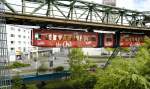 The Wuppertal Suspension Railway at Loher Brücke. Date: 18. may 2007.