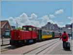 . The Schma engine  Mnster  with its nice heritage wagons pictured in Borkum on May 12th, 2012.