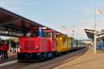. The Schma Diesel locomotive  Aurich  taken in Borkum Reede on October 8th, 2014.