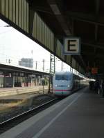 A ICE is arriving in Dortmund main station on August 21st 2013.