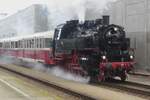 Steam on STEAM-53 with 86 1774 hauling an extra train out of Benesov u Prahy on 11 September 2022.