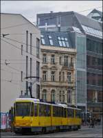 BVG Tram on the line M 4 photographed in Groe Prsidentenstrae in Berlin on December 29th, 2012.