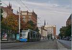 A Rostock Tram by the  Lange Strasse .
27.09.2017