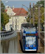 Tram N 673 pictured near the main station of Rostock on September 24th, 2011.