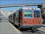 ggb-gornergratbahn GGB unit 2044 is waiting for passengers at Gornergrat station on July 31st, 2007.