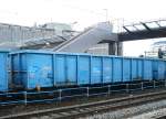 Goods wagons Eanos number 37 84 537 7 104-0 Rotterdam centraal station 24-02-2010.