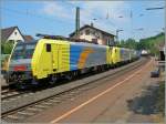 Groppo FMN Two FMN E 189 with a Cargo train by Bad Belligen.
05.07.2006