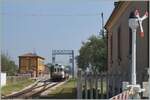 The ALn 668 014 is leaving Brescello-Viadana on the way to Parma. On the right of this picture a typical FS Railroad Crossing signal. 

22.09.2014