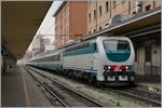 The FS Trenitaöoa E 403 005 with an overnight train in Torino.
10.03.2016