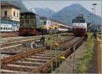 The FS D 245, E 444-043 and the SBB Re 460 036-7 in Domodossola. 13.05.2015