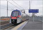 The FS Trenitalia TPER ETR 103 015 in Reggio Mediopadana on the way to Gustalla. 

14.03.2023