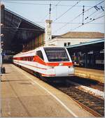 A FS ETR 480 in the Lyon  Perrache Station is waiting his departur to Torino.