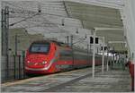 The FS Trenitalia ETR 500 037 leaves in the beautiful Reggio Emilias AV Station.