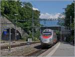 A FS Trenitalia ETR 610 from Milano to Genevea in Vevey.
30.06.2018