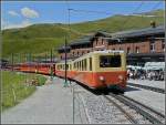 jb-jungfraubahn JB double unit pictured at Kleine Scheidegg on August 6th, 2007.