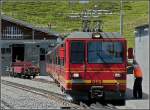 jb-jungfraubahn JB unit BDhe 4/8 213 pictured at Kleine Scheidegg on August 6th, 2007.