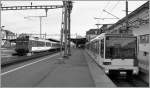 Lausanne The M1 to Lausanne Flon and the S4 to Morges in Renens VD. 
26.01.2011