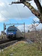 Lavaux The SBB RailAway Re 460 with IR to Brig by Lutry.

