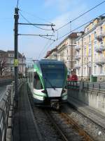 LEB LEB RBe 4/8 to Bercher in Lausanne. 
01.03.2011