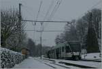 LEB The green line (la ligne verte) on withe...
Jouxtens M�ziery, 31.01.2012