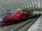 liege-luik-all-stations The PBKA Thalys unit 4304 is leaving the station Li�ge Guillemins on September 20th, 2009.