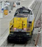 liege-luik-all-stations HLD 7761 is running through the station Li�ge Guillemins on June 28th, 2008.