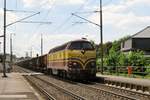 CFL 1806 hauls an empty iron ore train through Schifflange on 1 June 2010.