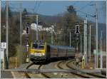 The IR 113 Liers - Luxembourg City is arriving in Wilwerwiltz on March 15th, 2012.