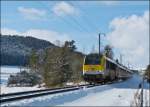 3014 is heading the IR 115 Liers - Luxembourg City in Maulusmhle on February 9th, 2013.