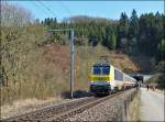 . 3004 with SNCB I 10 wagons pictured in Lellingen on April 7th, 2013.