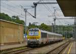 . The IR 115 is entering into the station of Ettelbrck on July 5th, 2013.