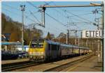 . The IR 117 Liers - Luxembourg City is entering into the station of Ettelbrck on December 2nd, 2013.