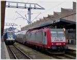 . 4014 taken together with SNCF TER unit N 313 in Luxembourg City on January 8th, 2014.
