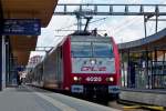 . 4020 with RE to Rodange a is waiting for passengers in Luxembourg City on July 15th, 2014.