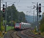 CFL Loc 4004 with his train near Wilwerwiltz. 14.10.2020