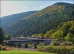 Z 2013 is running on the Sre bridge near Michelau on October 10th, 2012.