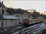 Srie 2000 double unit pictured in Wiltz in the evening of February 18th, 2013.