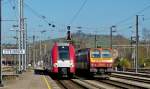 . Z 2215 and Z 2014 pictured togehther in Ettelbrck on March 10th, 2014.