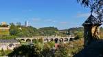 . The RB 3440 Ettelbrck - Luxembourg City pictured on the Pfaffental viaduct in Luxembourg City on September 23rd, 2014.