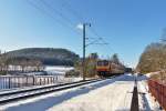 . Z 2019 as RE 3838 Troisvierges - Luxembourg City is running between Troisvierges and Maulusmhle on February 4th, 2015.