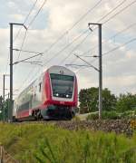 . A local train pictured in Rollingen/Mersch on August 21st, 2015.