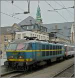 Luxembourg City 2001 is leaving the station of Luxembourg City on Aril 25th, 2009.