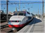 Luxembourg City The TGV 507 with HSBC publicity pictured in Luxemburg City on October 14th, 2007. 