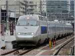 Luxembourg City The TGV Atlantique/R�seau unit 553 is leaving the station of Luxembourg City on Febbruary 24th, 2009.